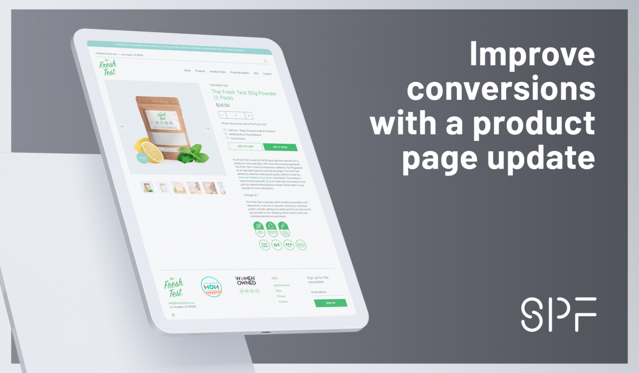 5 ways to improve conversions with a product page update